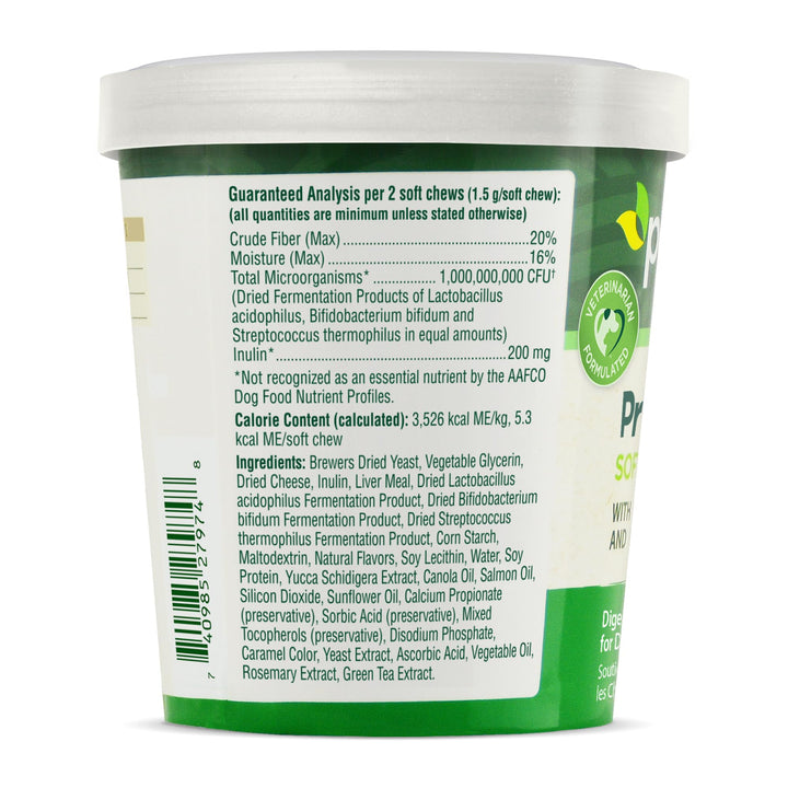 PetNC Natural Care Liver Flavor,Cheese Pre & Probiotic Soft Chews for Dog 120 ct (Pack of 1) (Packaging May Vary)