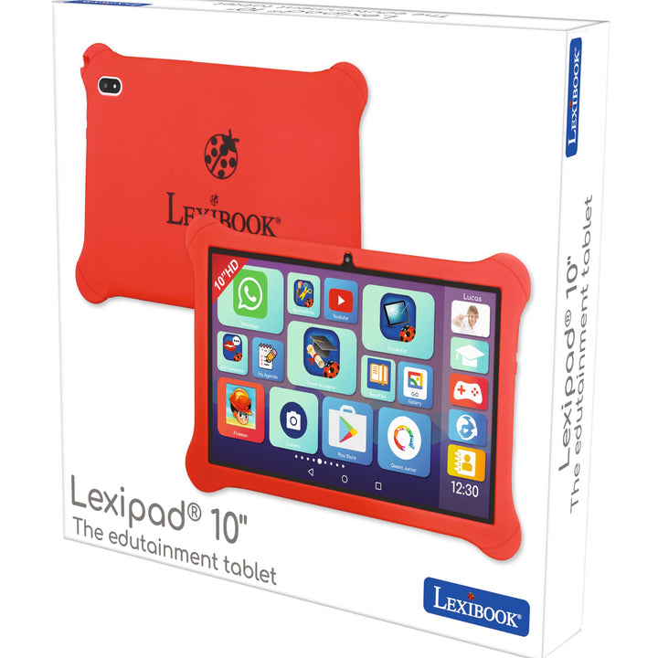 LEXiBOOK, Lexipad® 10'' - Edutainment Tablet, Powered by Android™, Designed for The Whole Family, Educational and Fun Content, Parental Control, TLN10EN