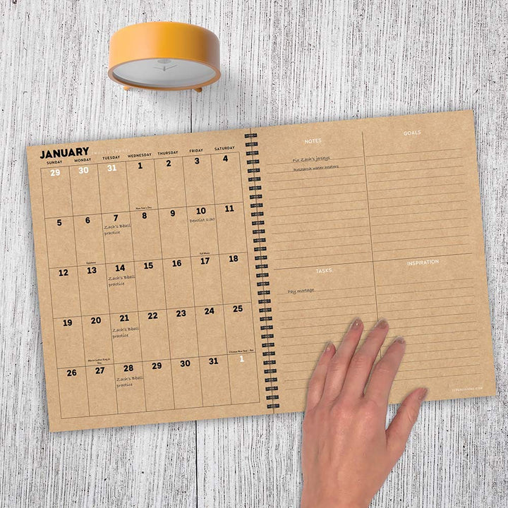 2020 Sketch Leaves Large Weekly Monthly Planner