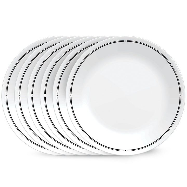 Corelle Global Collection Vitrelle 6-Piece Salad Plates Set, Triple Layer Recycled Glass, Lightweight Eco-Friendly 8-1/2-In Plates Set, Terracotta Dreams