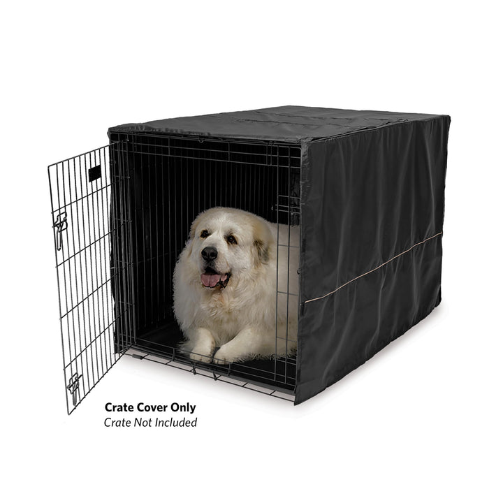 MidWest Homes for Pets Dog Crate Cover, Privacy Dog Crate Cover Fits MidWest Dog Crates, Machine Wash & Dry, Black, 48-Inch