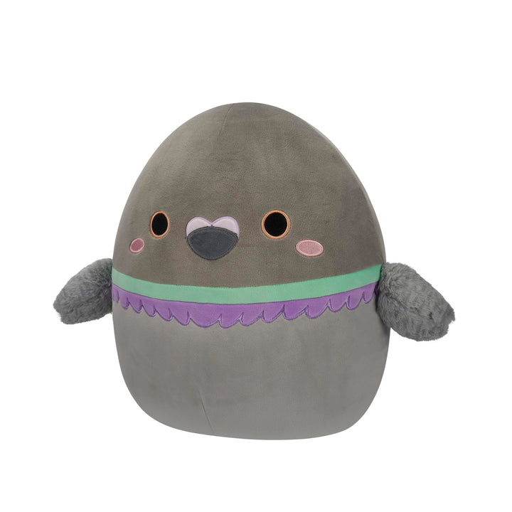 Squishmallows Original 14-Inch Ottilie Grey Pigeon with Fuzzy Wings - Official Jazwares Large Plush