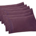 Elegant Comfort 6-PACK Solid Pillowcases 1500 Thread Count Egyptian Quality - Easy Care, Smooth Weave, Wrinkle and Stain Resistant, Easy Slip-On, 6-Piece Set, Standard/Queen Pillowcase, Purple