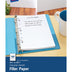 Avery Mini Binder Filler Paper for 3 Ring Binders or 7 Ring Binders, College Ruled, 5.5" x 8.5", 100 Sheets (14230)