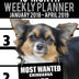 2018-2019 Weekly Planner - Most Wanted Chihuahua: Daily Diary Monthly Yearly Calendar Large 8.5" x 11" Schedule Journal Organizer (Dog Planners 2018-2019)