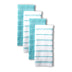 KitchenAid Albany Kitchen Towel 4-Pack Set, Aqua/White, 16"x26" 16"x26"