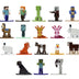 Minecraft Caves and Cliffs 1.65" 18-Pack Series 8 Die-cast Figures, Toys for Kids and Adults