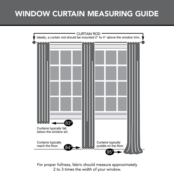 Sun Zero Easton Energy Saving Blackout Rod Pocket Curtain Panel, 40" x 63", Gray 40" x 63" Grey