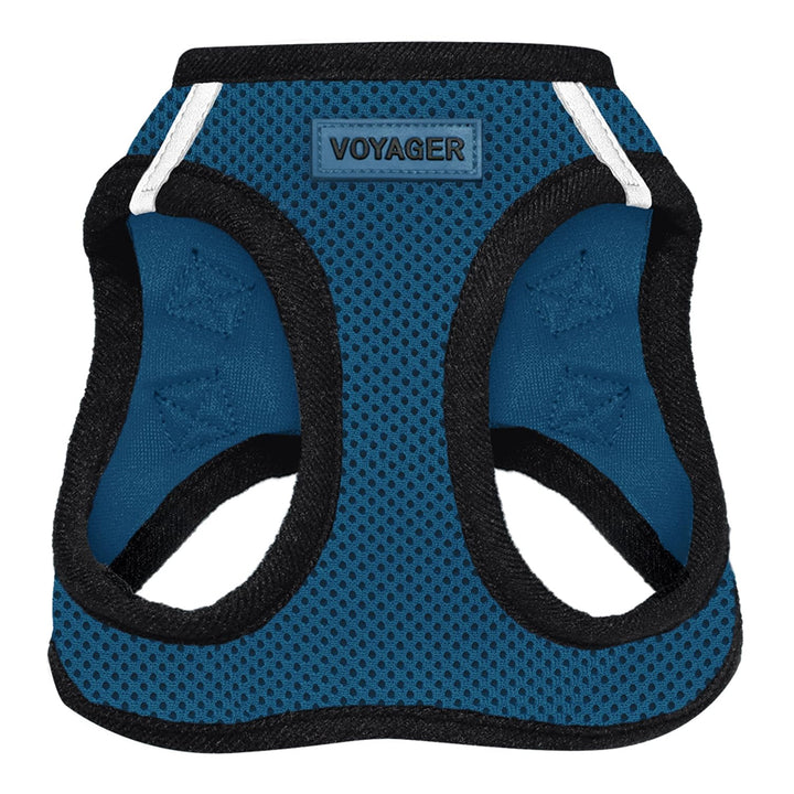 Voyager Step-In Air Dog Harness - All Weather Mesh Step in Vest Harness for Small and Medium Dogs by Best Pet Supplies - Blue Base, XL Harness (Blue/Black Trim) XL (Chest: 20.5 - 23")