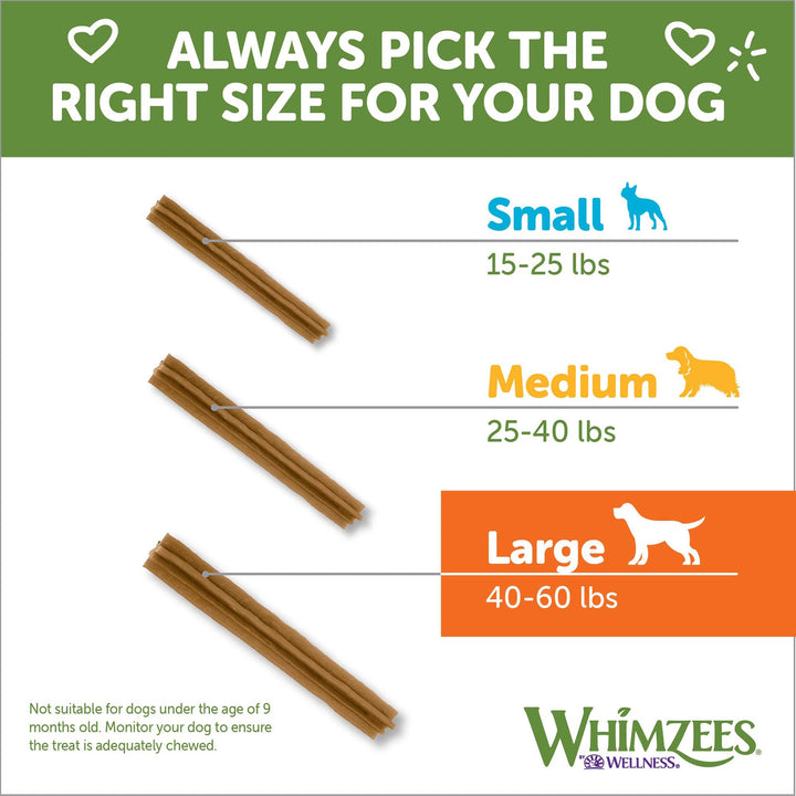 WHIMZEES by Wellness Value Box Natural Dental Chews for Dogs, Long Lasting Treats, Grain-Free, Freshens Breath, Small Breed, 89 count Dental Small 2.9 Pound (Pack of 1)