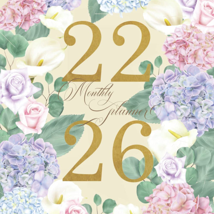 5 Year Monthly Planner 2022-2026: Large Planner with To Do List | 1 Extra Month for 2027 [Hydrangea, Rose & Arum Lily Garden]