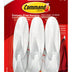 Command Medium Designer Hooks, Holdes up to 3 lb, 6 Wall Hooks with 12 Command Strips, White, Damage Free Hanging Hooks for Hanging Decorations in Living Spaces 6 Hooks