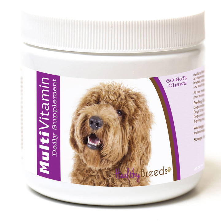 Healthy Breeds Labradoodle Multi-Vitamin Soft Chews 60 Count Labradoodle, Golden 60 Ct