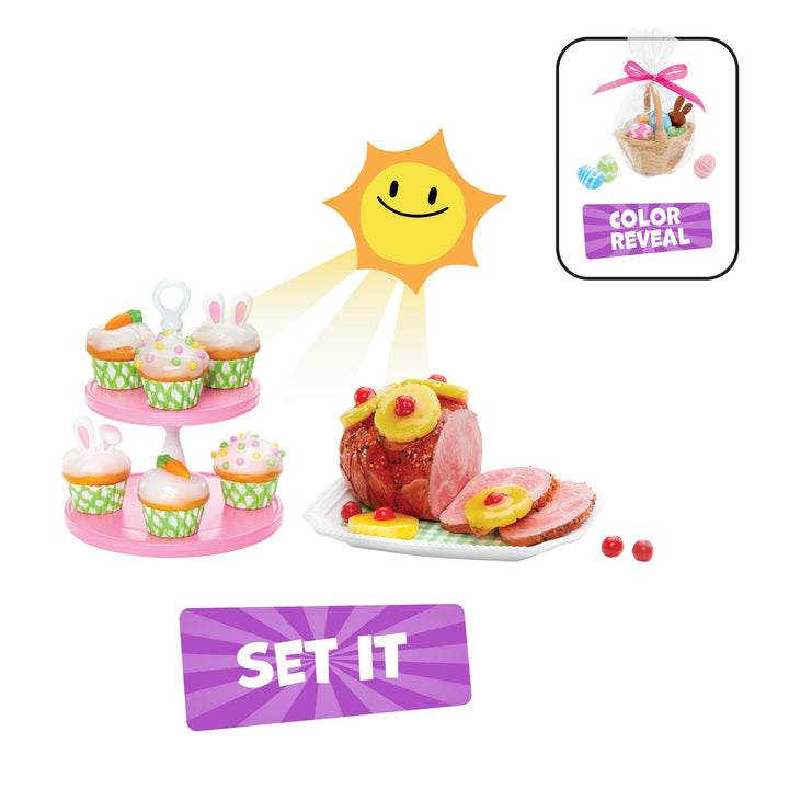 MGA's Miniverse Make It Mini Food Spring Series 3 Count(Pack of 1) Collectibles, Easter, Blind Mystery Packaging, DIY, Crafts, Resin Play, Kitchen Replica Food, NOT Edible, Collectors, 8+