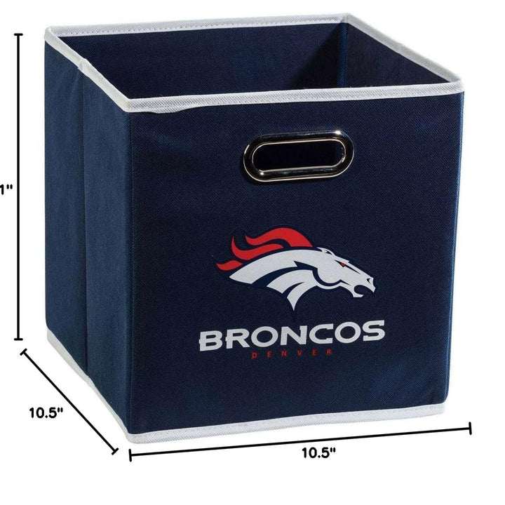 Franklin Sports NFL Storage Bins - Collapsible Cube Container + Storage Basket - NFL Office, Bedroom + Living Room Décor - 11"x11" Las Vegas Raiders