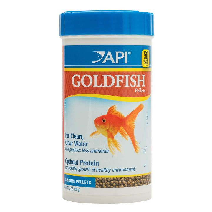 API GOLDFISH PELLETS Fish Food 7-Ounce Container, Large (833C)