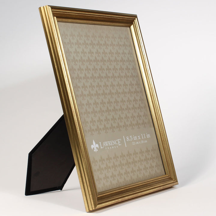 Lawrence Frames 536281 8.5x11 Sutter Burnished Gold Picture Frame