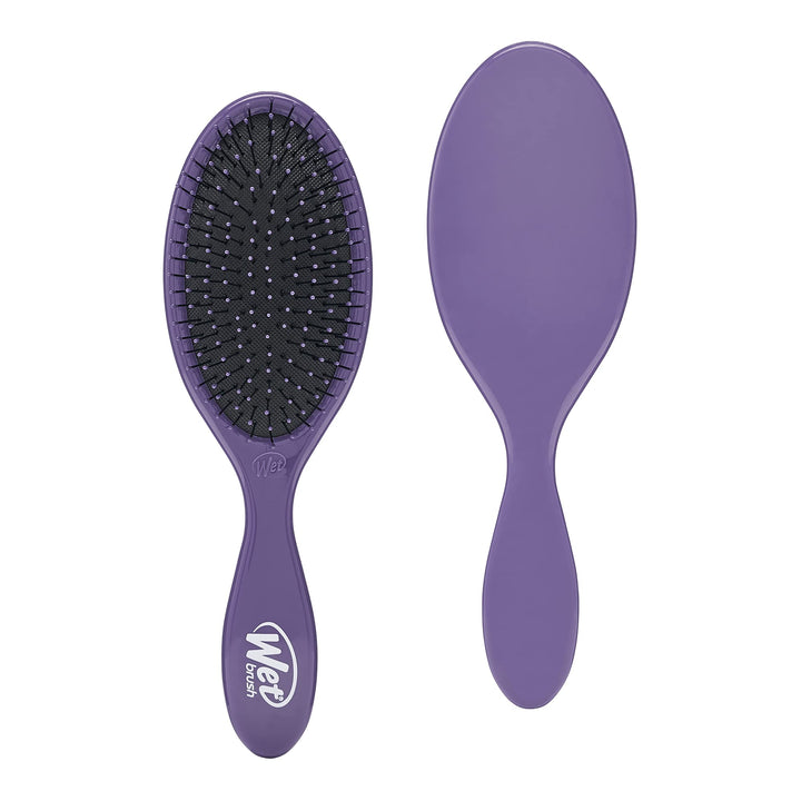 Wet Brush Original Detangler Hair Brush,  Exclusive Purple - Ultra-Soft IntelliFlex Bristles - Detangling Hairbrush Glides Through Tangles For Wet, Dry & Damaged Hair - Women, & Men 1 Count (Pack of 1)  Purple