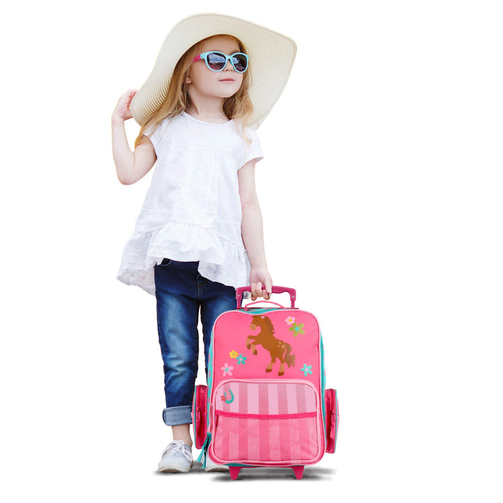 Stephen Joseph Kids Classic Rolling Luggage, Girl Horse, One Size