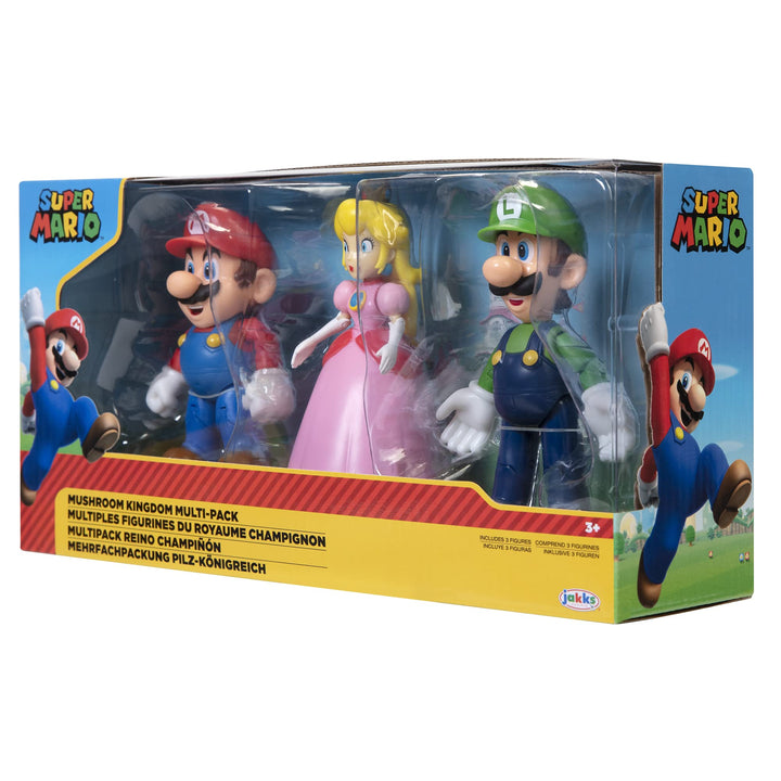 World of Nintendo New 2018 Mushroom Kingdom Diorama Gift Set - 3 Figure Pack Action Figure Pack