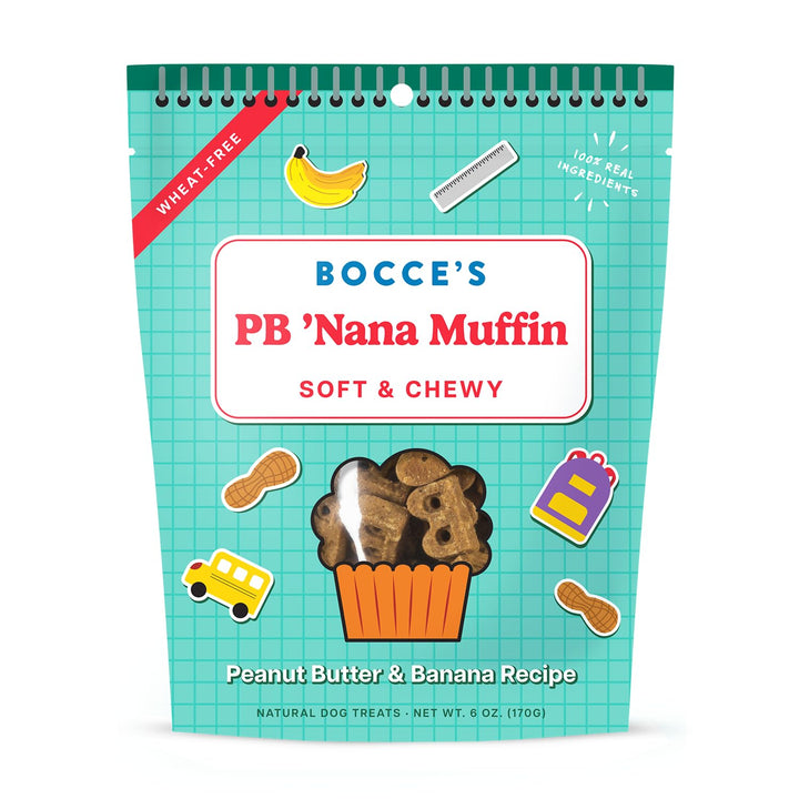 Bocce's Bakery - The Everyday Menu: Wheat Free, Soft & Chewy Dog Treats, 6 oz Duck & Blueberry 6 Ounce (Pack of 1)