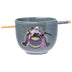 Silver Buffalo Disney Villains Featuring Ursula, Evil Queen, and Yzma Cooking Up Trouble Ceramic Ramen Bowl with Chopsticks, 20 Ounces Cartoon