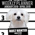 2018-2019 Weekly Planner - Most Wanted Maltese: Daily Diary Monthly Yearly Calendar Large 8.5" x 11" Schedule Journal Organizer (Dog Planners 2018-2019)