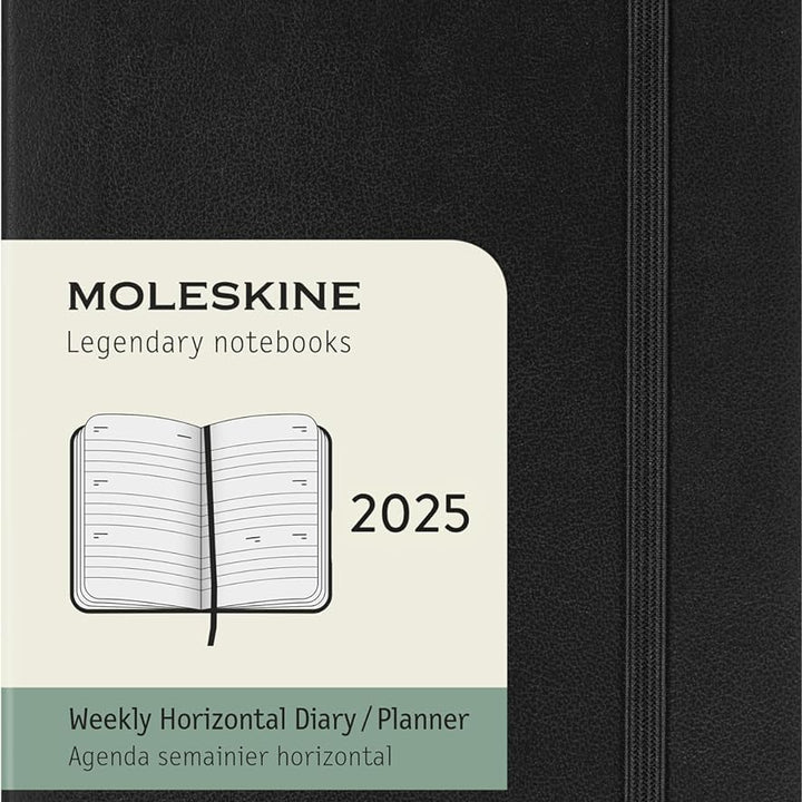 Moleskine Classic 12 Month 2025 Monthly Planner, Soft Cover, XL (7.5" x 9.75"), Black, 128 pages