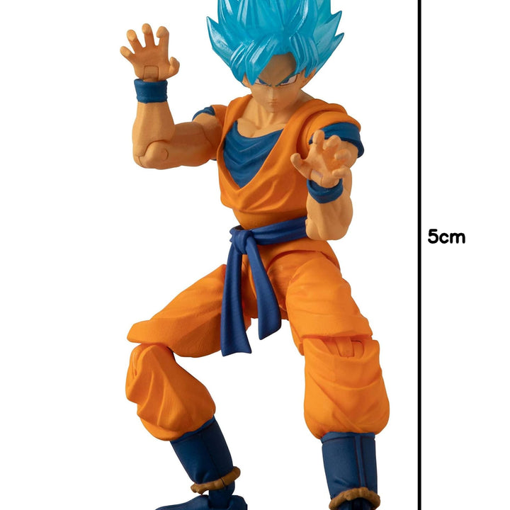 Bandai Namco - Dragon Ball Super - Super Saiyan Blue Goku, Dragon Ball Evolve 5" Action Figure