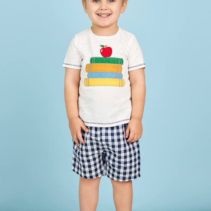 Mud Pie baby-boys Back to School Toddler Boy T-shirt and Short Set small | 12-18M Baby Boy