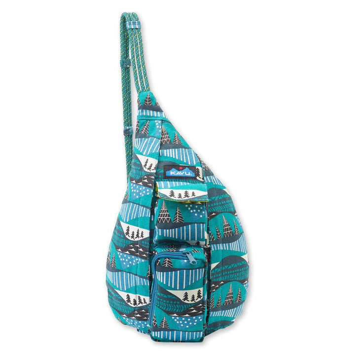 KAVU Mini Rope Bag Cotton Crossbody Sling One Size Beach Tie Dye