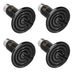 Simple Deluxe 25W/40W/50W/60W/100W/150W Ceramic Heat Emitter Reptile Heat Lamp Bulb No Light Emitting Brooder Coop Heater for Amphibian Pet & Incubating Chicken, Black/4-Pack, 50W 50 Watts