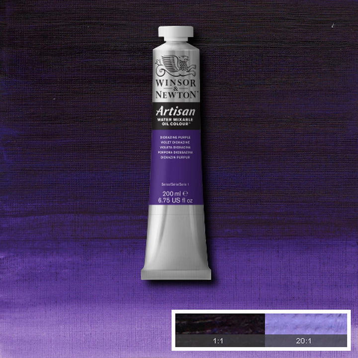 Winsor & Newton Artisan Water Mixable Oil Colour, 6.75-oz (200ml), Dioxazine Purple 200-ml Tube