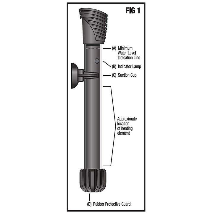 Aqueon Aquarium Fish Tank Preset Heater For Up To 75 Gallons, 200 Watts