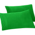 Elegant Comfort Solid Pillowcases 1500 Thread Count Egyptian Quality Microfiber - Smooth Weave, Wrinkle and Fade Resistant, Easy Slip-On, 2-Piece Set, Standard/Queen Pillowcase, Emerald Green 2-Pack