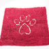 Dog Gone Smart Dirty Dog Microfiber Paw Doormat - Muddy Mats For Dogs - Super Absorbent Dog Mat Keeps Paws & Floors Clean - Machine Washable Pet Door Rugs with Non-Slip Backing | Small Maroon 23" x 16"