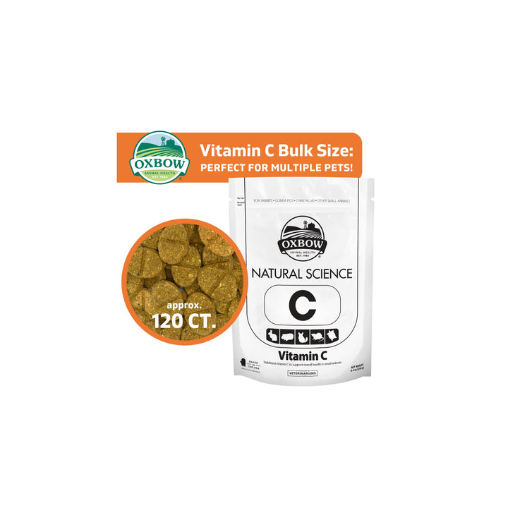 Oxbow Animal Health Natural Science Vitamin C Supplement - Vitamin C for Guinea Pigs and Other Small Animals, 8.4 oz. 11155 8.4 Ounces