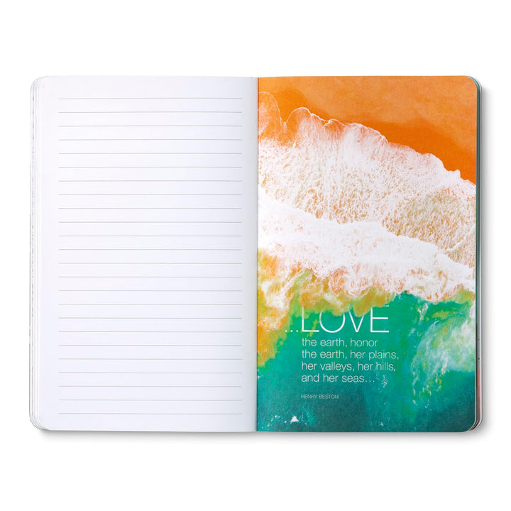 Compendium Softcover Journal - The world is grand, awfully big and astonishingly beautiful. – A Write Now Journal with 128 Lined Pages, 5″W x 8″H "The world is grand…"