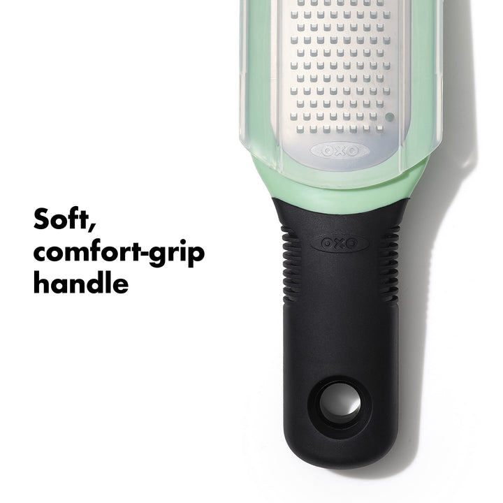 OXO Good Grips Etched Ginger & Garlic Grater, Green,us:one size Ginger/Garlic Grater