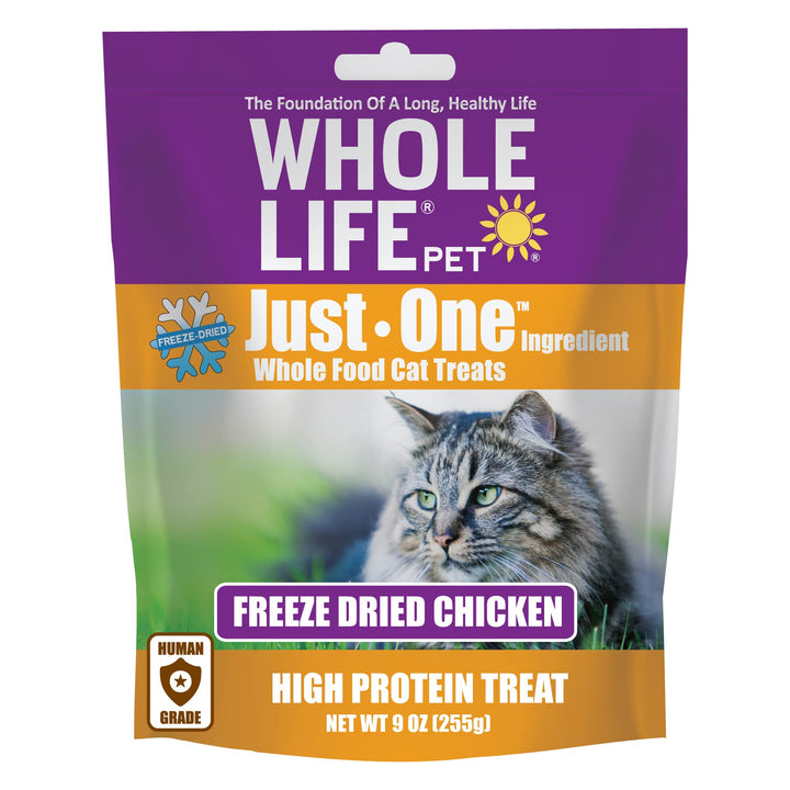 Whole Life Pet Freeze Dried Chicken Cat Treats - Human Grade - One Ingredient - Sourced and Made in The USA