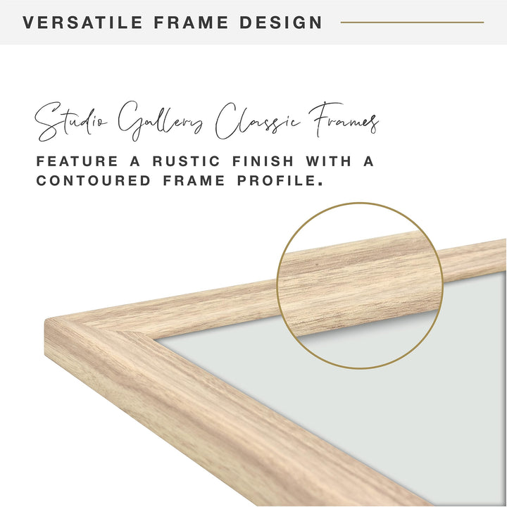 MCS Classic Studio Gallery Frame, Natural Woodgrain, 11 x 17 in, Single, Classic Natural, 12 x 18 in