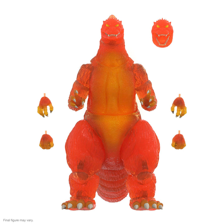 Super7 Toho ULTIMATES! - Blazing Godzilla (1200º Clear Orange) Action Figure