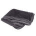 Furhaven Replacement Dog Bed Cover Plush & Velvet L Shaped Chaise, Machine Washable - Platinum Gray, Medium