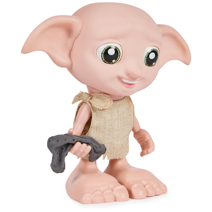 Wizarding World Harry Potter, Interactive Magical Dobby Elf Doll with Sock, over 30 Sounds & Phrases, 8.5-inch, Easter Basket Stuffers for Ages 6+