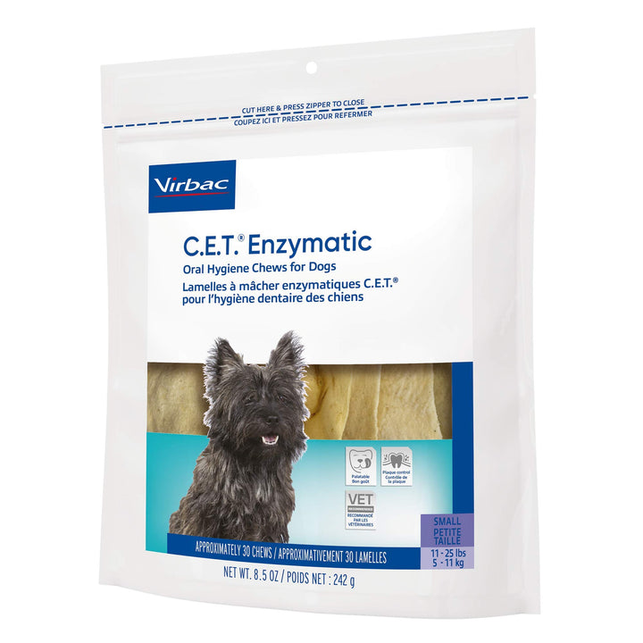Virbac CET Enzymatic Oral Hygiene Chews for Dogs, Beef, 8.5 ounces 8.5 Ounce (Pack of 1)