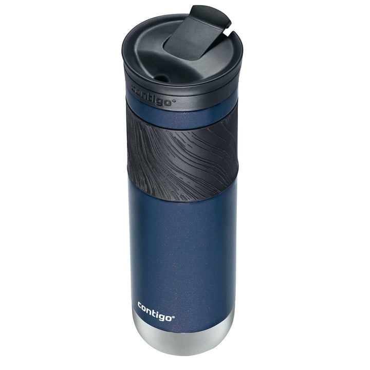 Contigo Byron Vacuum-Insulated Stainless Steel Travel Mug with Leak-Proof Lid, Reusable Coffee Cup or Water Bottle, BPA-Free, Keeps Drinks Hot or Cold for Hours, 24oz, Midnight Berry