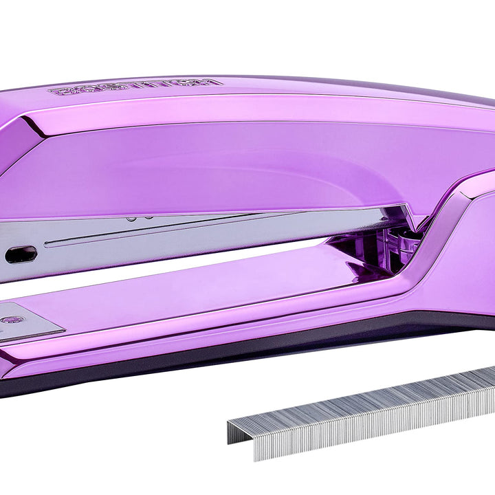 Bostitch Office Ascend 3 in 1 Stapler Integrated Remover & Staple Storage, 420 Staples Included, 20 Sheet Capacity, Lightweight, Purple