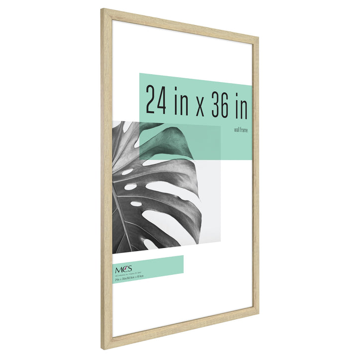 MCS Studio Gallery 20x27 Poster Frame Black Woodgrain, Vertical & Horizontal Wall Hanging Large Picture Frame for Photos, Posters & Art Prints (1-Pack) 1-Pack 20x27 - Select