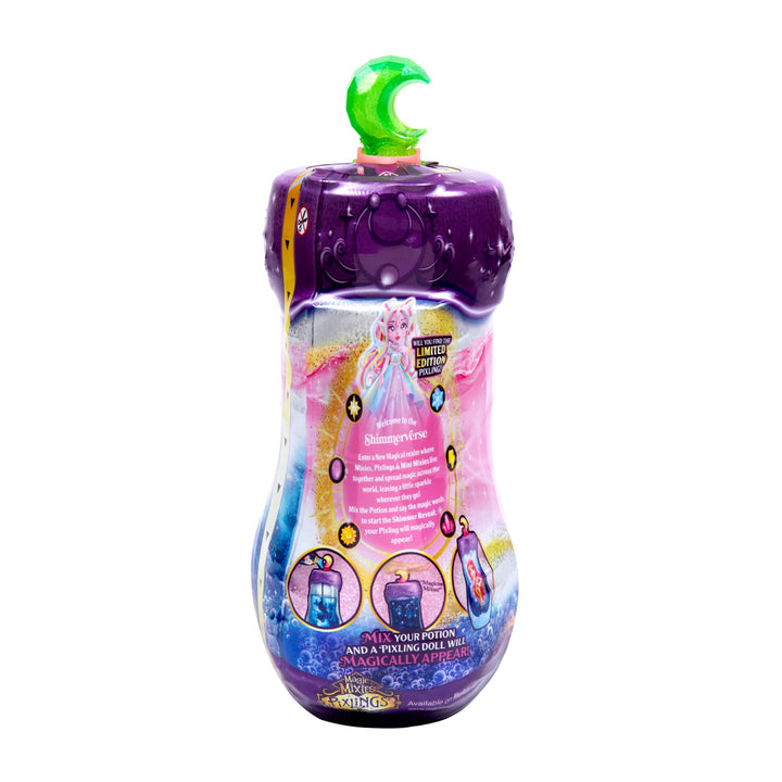 Magic Mixies Pixlings Shimmerverse Series, Create & Mix Magic Potion to Magically Reveal Faye The Fairy Pixling, This Beautiful 6.5" Shimmerverse Pixling Fashion Doll Appears Inside The Potion Bottle