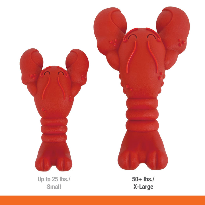 NYLABONE Lobster Dog Toy Power Chew  Cute Dog Toys for Aggressive Chewers  with a Funny Twist! Filet Mignon Flavor, X-Large/Souper